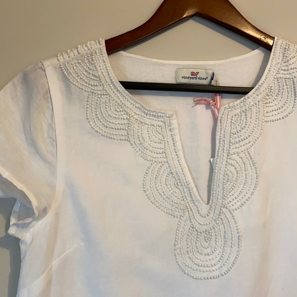 White Linen Dress